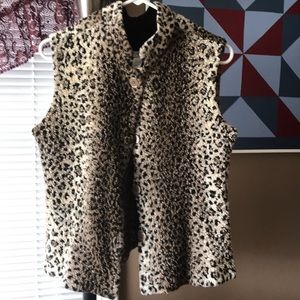 Coldwater Creek Leopard Print Vest